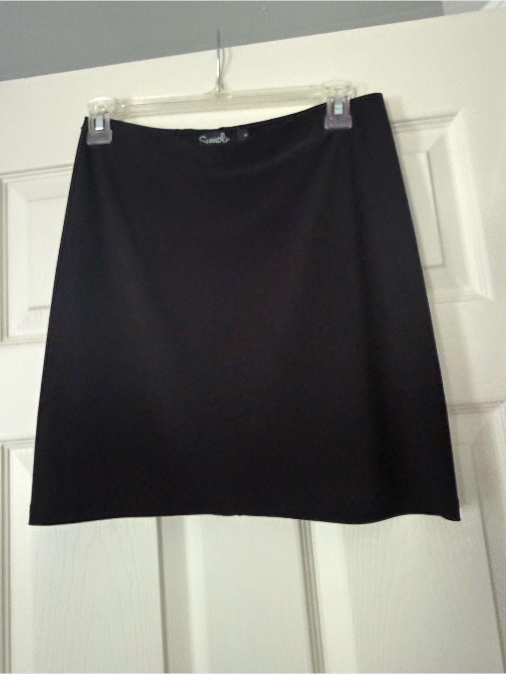 Sympli Black Mini A-Line Skirt